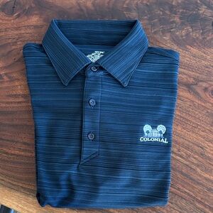 NWOT Colonial Country Club Dark Navy Polo Golf Shirt for Men, size M